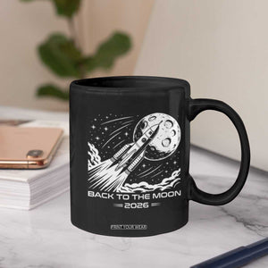 Back To The Moon Coffee Mug Space Exploration Moon Journey 2026 TS12 Print Your Wear