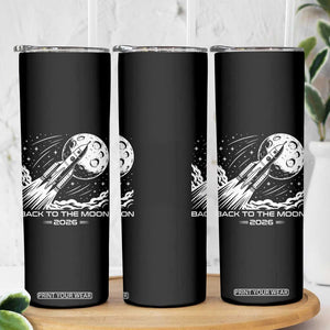 Back To The Moon Skinny Tumbler Space Exploration Moon Journey 2026 TS12 Print Your Wear