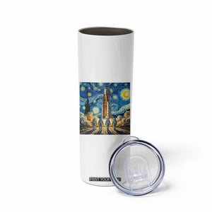 Lunar Mission Astronaut Starry Night Skinny Tumbler Space Lover Gift TS12 Print Your Wear