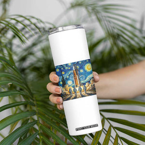 Lunar Mission Astronaut Starry Night Skinny Tumbler Space Lover Gift TS12 Print Your Wear
