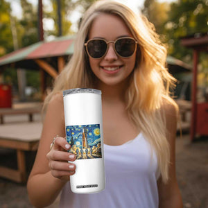 Lunar Mission Astronaut Starry Night Skinny Tumbler Space Lover Gift TS12 Print Your Wear