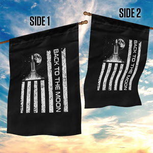 Patriotic American Pride Astronaut Lunar Mission Garden Flag Back To The Moon TS12 Print Your Wear