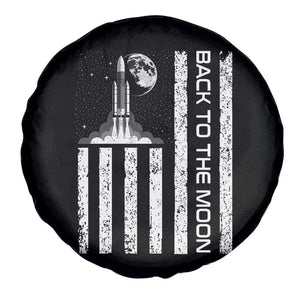 Patriotic American Pride Astronaut Lunar Mission Spare Tire Cover Back To The Moon TS12 Print Your Wear