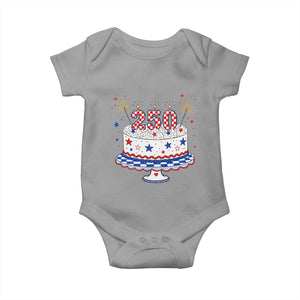 USA 250th Anniversary Birthday Cake Party Gift Baby Onesie