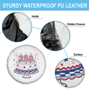 USA 250th Anniversary Birthday Cake Party Gift Spare Tire Cover