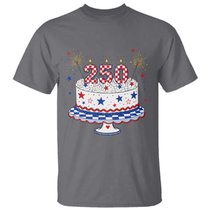 USA 250th Anniversary Birthday Cake Party Gift T Shirt