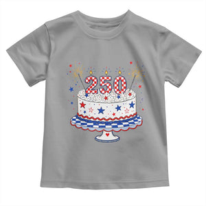 USA 250th Anniversary Birthday Cake Party Gift Toddler T Shirt