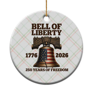 Liberty Bell 250th Anniversary Ceramic Ornament American Pride Gift TS12 1pc Christmas Plaid Print Your Wear