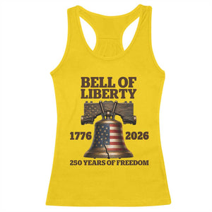 Liberty Bell 250th Anniversary Racerback Tank Top American Pride Gift