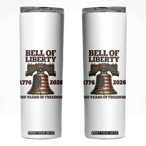 Liberty Bell 250th Anniversary Skinny Tumbler American Pride Gift