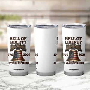 Liberty Bell 250th Anniversary Tumbler Cup American Pride Gift