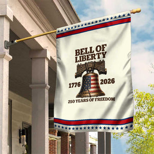 Liberty Bell 250th Anniversary Patriotic Garden Flag American Pride Gift TS12 Modern Beige Red Print Your Wear