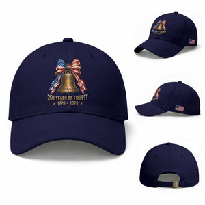 250 Years Of Liberty Baseball Cap American Heritage Bell Graphic