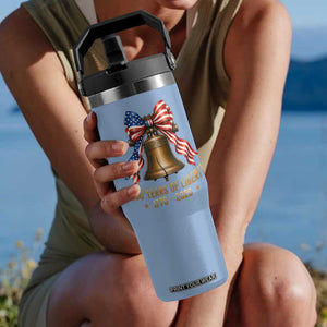 250 Years Of Liberty Flip Straw Tumbler American Heritage Bell Graphic