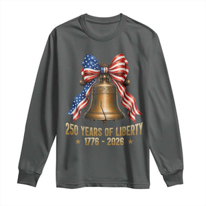 250 Years Of Liberty Long Sleeve Shirt American Heritage Bell Graphic