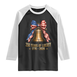 250 Years Of Liberty Raglan Shirt American Heritage Bell Graphic