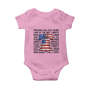 250 Years Of Freedom Baby Onesie Red White Blue Liberty Bell
