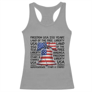 250 Years Of Freedom Racerback Tank Top Red White Blue Liberty Bell