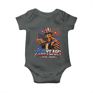 USA 250th Anniversary Tung Tung Sahur Baby Onesie Funny American Anniversary Celebration
