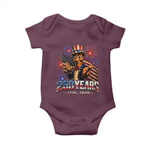 USA 250th Anniversary Tung Tung Sahur Baby Onesie Funny American Anniversary Celebration