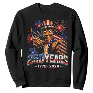 USA 250th Anniversary Tung Tung Sahur Sweatshirt Funny American Anniversary Celebration