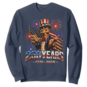 USA 250th Anniversary Tung Tung Sahur Sweatshirt Funny American Anniversary Celebration