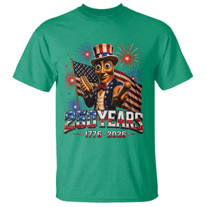 USA 250th Anniversary Tung Tung Sahur T Shirt Funny American Anniversary Celebration