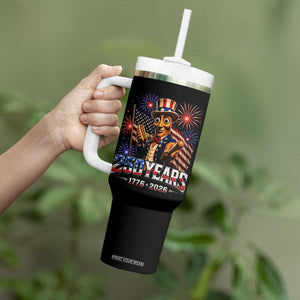 USA 250th Anniversary Tung Tung Sahur Tumbler With Handle Funny American Anniversary Celebration