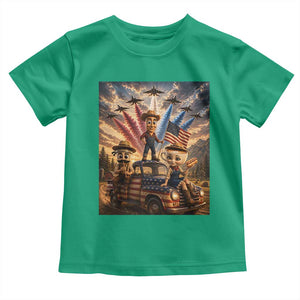 Patriotic Italian Brainrot Farmer Meme Toddler T Shirt Funny USA Freedom Jet Fighter Graphic