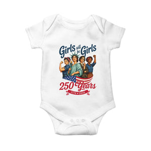 USA 250th Anniversary Feminist Baby Onesie Girls Will Be Girls