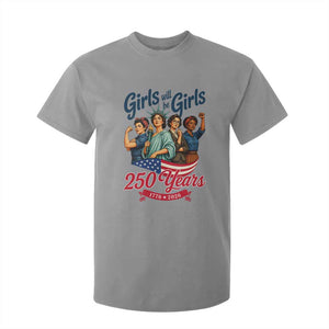 USA 250th Anniversary Feminist T Shirt For Kid Girls Will Be Girls
