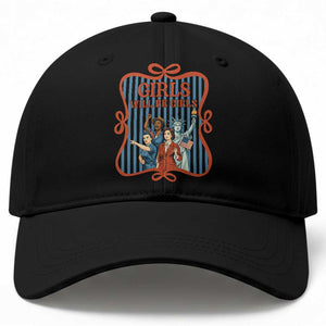 Red White Blue Feminist Pride Baseball Cap Girls Will Be Girls