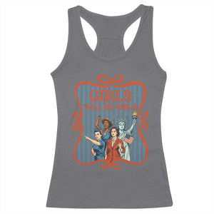 Red White Blue Feminist Pride Racerback Tank Top Girls Will Be Girls