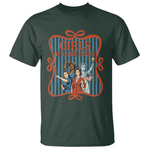 Red White Blue Feminist Pride T Shirt Girls Will Be Girls