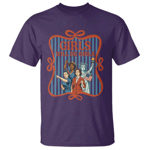 Red White Blue Feminist Pride T Shirt Girls Will Be Girls