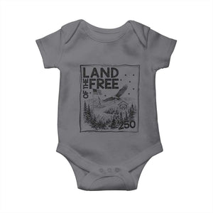 Vintage USA 250 Patriotic Pride Baby Onesie Land Of The Free