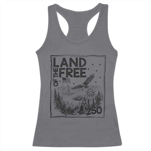 Vintage USA 250 Patriotic Pride Racerback Tank Top Land Of The Free