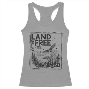 Vintage USA 250 Patriotic Pride Racerback Tank Top Land Of The Free
