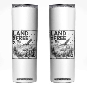 Vintage USA 250 Patriotic Pride Skinny Tumbler Land Of The Free