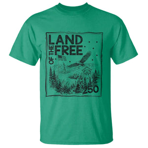 Vintage USA 250 Patriotic Pride T Shirt Land Of The Free TS12 Irish Green Print Your Wear