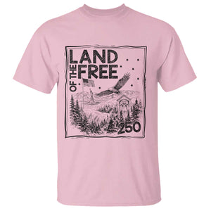 Vintage USA 250 Patriotic Pride T Shirt Land Of The Free TS12 Light Pink Print Your Wear