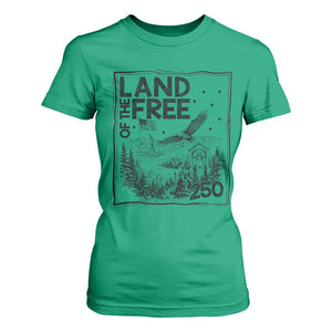 Vintage USA 250 Patriotic Pride T Shirt For Women Land Of The Free TS12 Irish Green Print Your Wear