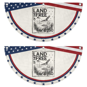 Vintage USA 250 Pride Patriotic Fan Flag Land Of The Free
