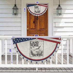 Vintage USA 250 Pride Patriotic Fan Flag Land Of The Free