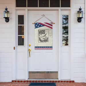 Vintage USA 250 Pride Patriotic Garden Flag Land Of The Free
