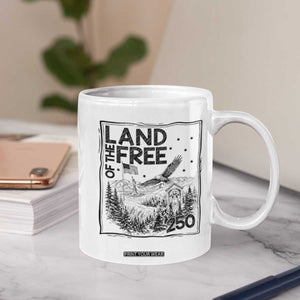 Vintage USA 250 Patriotic Pride Coffee Mug Land Of The Free