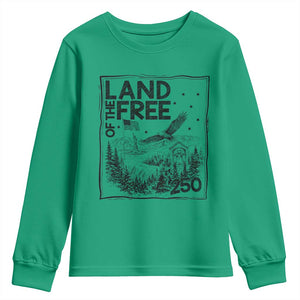 Vintage USA 250 Patriotic Pride Youth Sweatshirt Land Of The Free