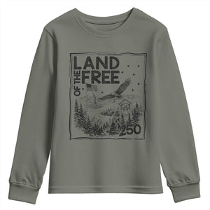 Vintage USA 250 Patriotic Pride Youth Sweatshirt Land Of The Free