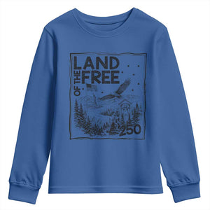 Vintage USA 250 Patriotic Pride Youth Sweatshirt Land Of The Free
