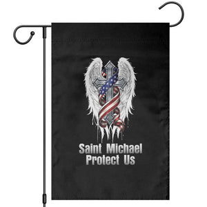 Saint Michael Protect Us American Christian Heritage Garden Flag Catholic Faith Gift